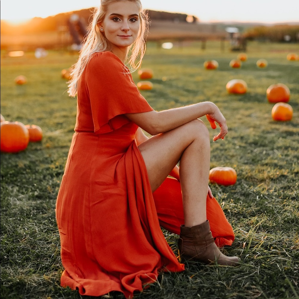 Forever 21 orange dress